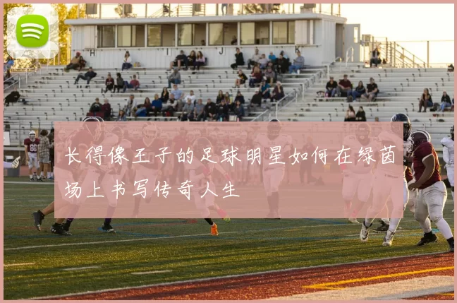 长得像王子的足球明星如何在绿茵场上书写传奇人生